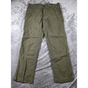 NWT Alpine Design Utility Pants Vtg Olive Casual Outdoor Organic Cotton‎ 34x30